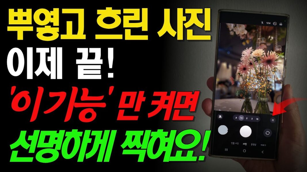 똥손도 금손되는 갤럭시폰 카메라 마스터 가이드: 전문가처럼 찍는 비법 공개!