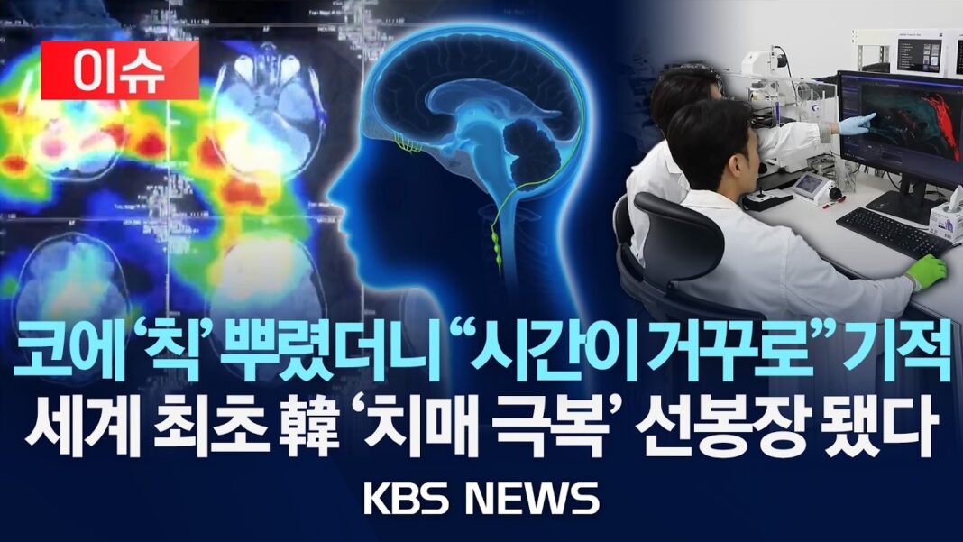 세계 최초 코에 '칙' 뿌리는 기적, 대한민국이 치매 극복 선봉에 서다!