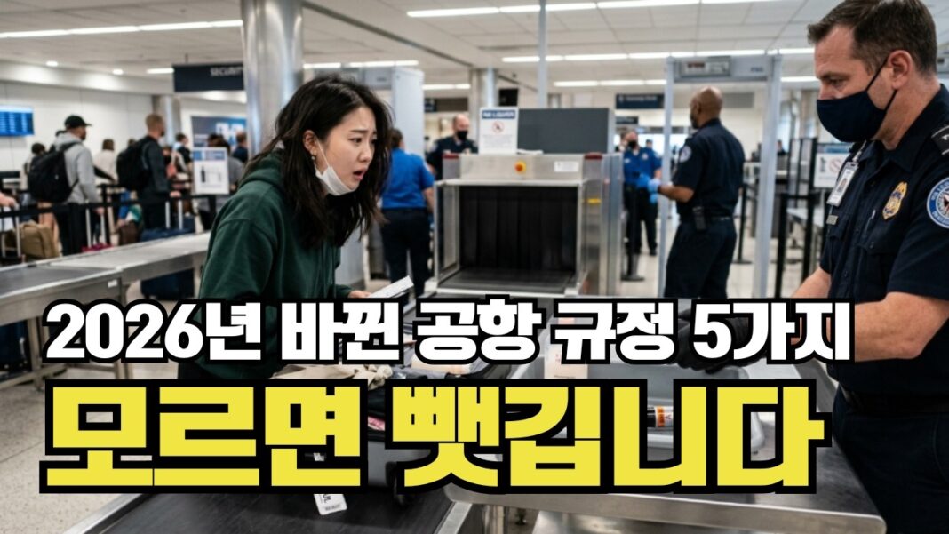 2026 공항 규정, 모르면 짐 버린다! 스마트 여행자를 위한 핵심 변화 5가지